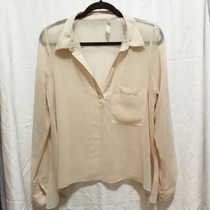 Free People sheer blouse